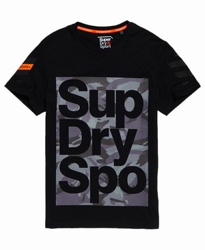 Superdry Combat Boxer Férfi Pólók Fekete | FHZPW3467